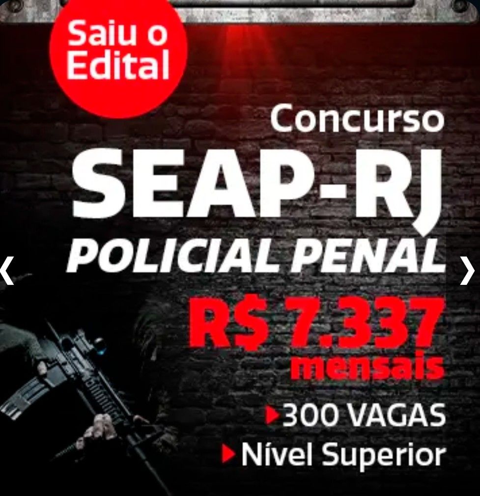 CONCURSO Seap RJ - POLÍCIA PENAL 5 CONCURSO Seap RJ POLICIA PENAL 1