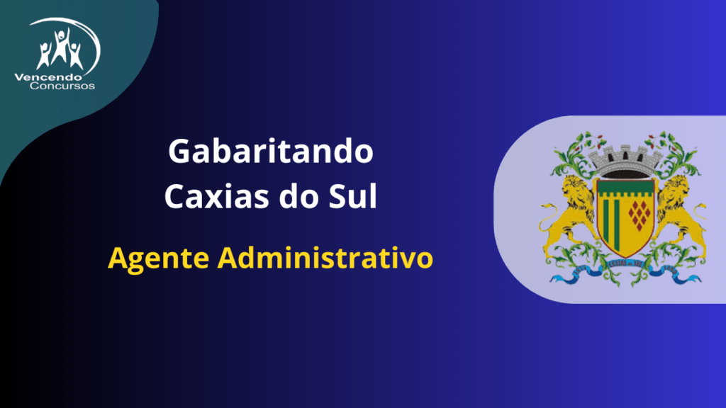 Concursos Públicos 2024 8 Caxias do Sul Agente Administrativo