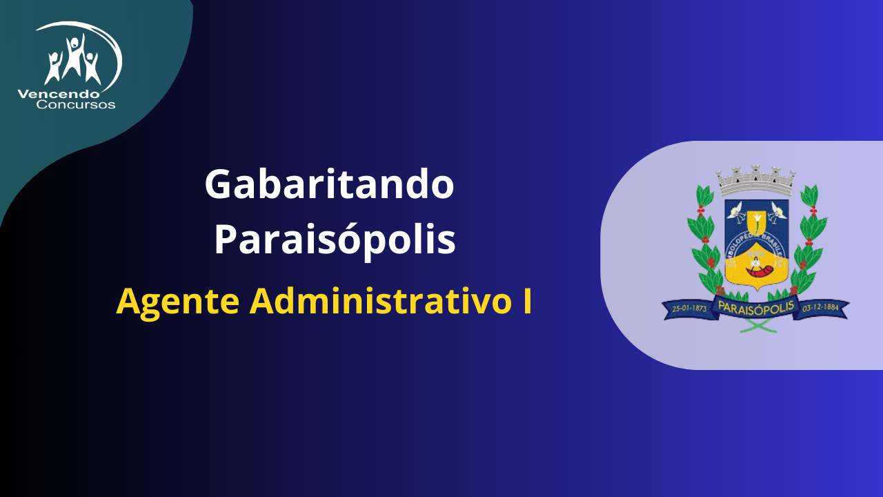 Concurso Paraisópolis - Agente Administrativo