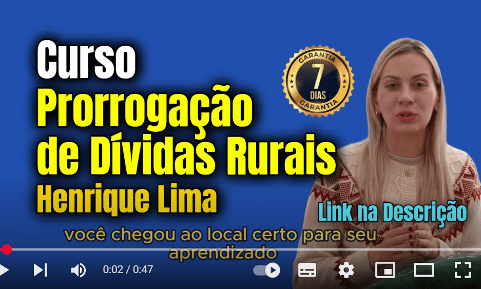 Curso Prorrogação de Dívidas Rurais - Henrique Lima 1 Curso Prorrogação de Dívidas Rurais - Henrique Lima